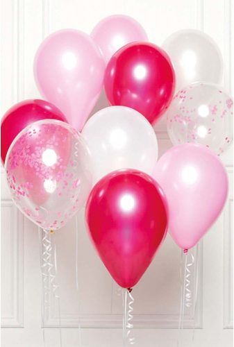 Colour Pink balloon, 10-piece set 11 inch (27.5cm)