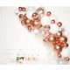 Colour Rose Gold balloon garland 66-pcs set