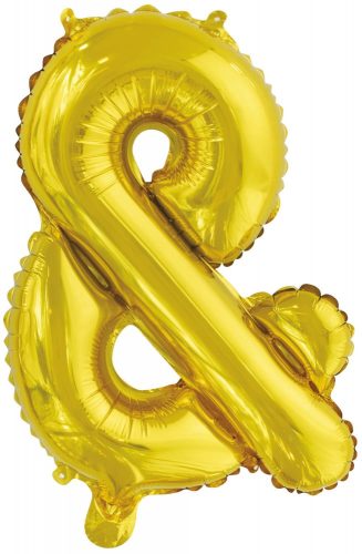 Number Gold, Silver & Letter Foil Balloon, 46 cm