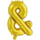 Number Gold, Silver & Letter Foil Balloon, 46 cm