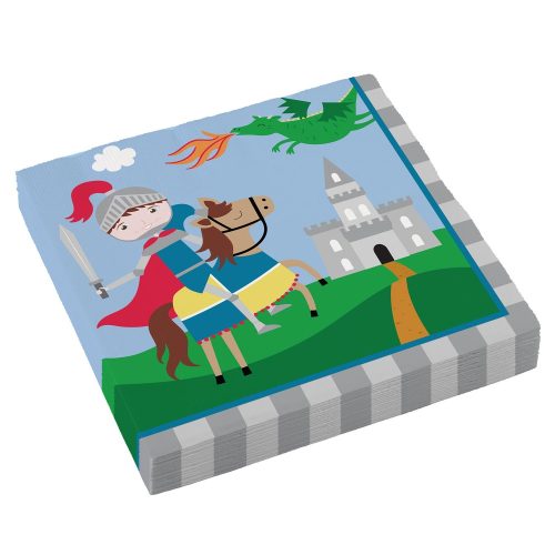 Knights Protect Knight napkin pack of 20 33x33 cm