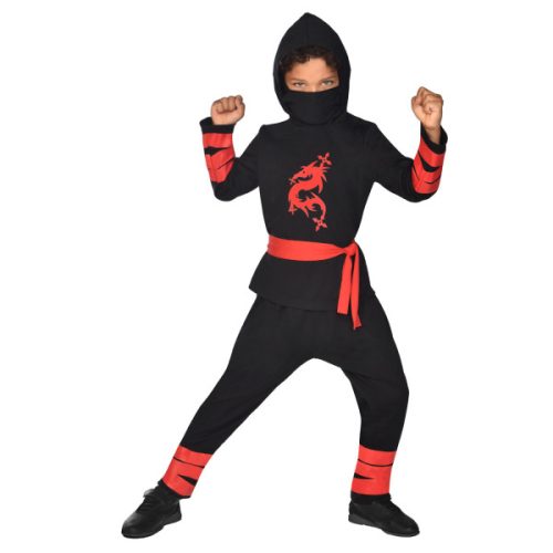 Ninja Warrior Black Costume 3-4 years