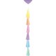 Colour Rainbow balloon ribbon + balloon weight holder