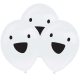 Halloween White Ghost LED Balloon, 4 pcs 11 inch (27.5 cm)