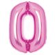 Number Pink Pink Number 0 Foil Balloon 66 cm