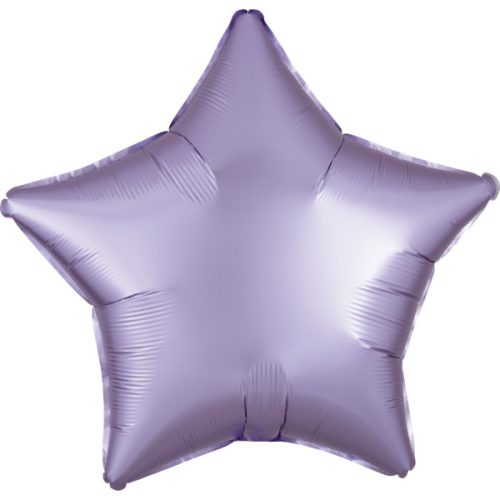 Satin Silk Pastel Lilac star foil balloon 48 cm