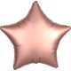 Satin Silk Rose Copper Star Foil Balloon 48 cm