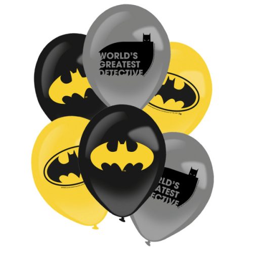 Batman balloon, 6 pcs 11 inch (27.5 cm)