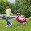 Flamingo Pink walking foil balloon 83 cm