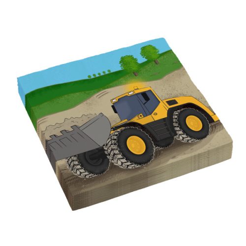 Construction Sand napkin 16 pcs 33x33 cm