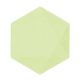 Colour Vert Decor Green hexagonal plate set of 6 pcs 15.8 cm