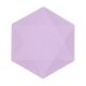 Colour Vert Decor Purple Hexagonal Plate Set of 6, 15.8 cm