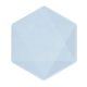 Colour Vert Decor Blue hexagonal plate 6 pcs 15.8 cm