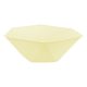 Colour Vert Decor Yellow Hexagonal Deep Plate Set of 6 Pcs 15.8 cm