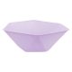 Colour Vert Decor Purple Hexagonal Deep Plate Set of 6 - 15.8 cm