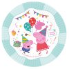 Peppa Pig Celebration paper plate set 8-piece 23 cm