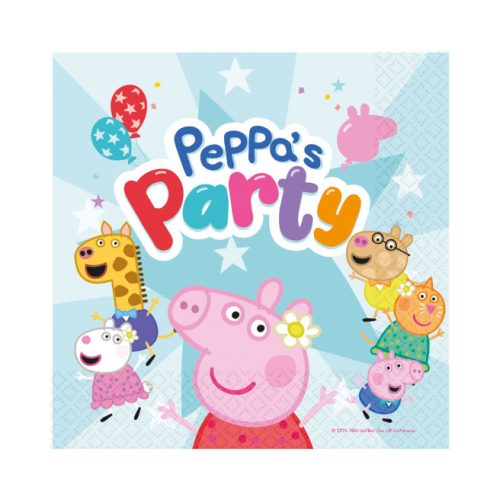 Peppa Pig Celebration set of 16 napkins 33x33 cm