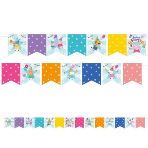 Peppa Pig Celebration paper flag garland 240 cm