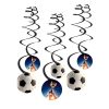 Football Kick It ribbon decoration 6-piece set