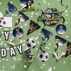 Football Kick It ribbon decoration 6-piece set