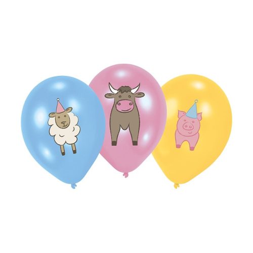 Farm  Party balloon, 6-piece set 11 inch (27.5 cm)