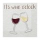 Food It's wine o'clock napkin set of 16, 33x33 cm