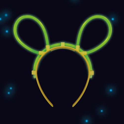 Colour Glow Stick Mouse plastic hairband 19x18 cm