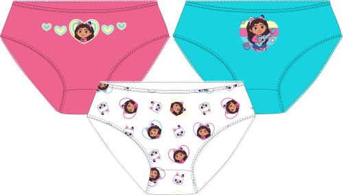 Gabby's Dollhouse children's underwear, panties 3 pieces/pack 104-134 cm