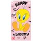 The Looney Tunes Tweety bath towel, beach towel 70x140cm (Fast Dry)