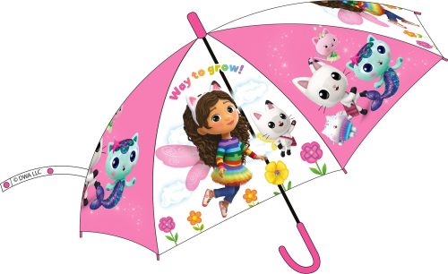 Gabby's Dollhouse Fly children's semi-automatic transparent umbrella Ø74 cm