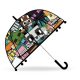 Minecraft children's transparent semi-automatic umbrella Ø70 cm