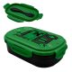 Minecraft Green sandwich box + cutlery set