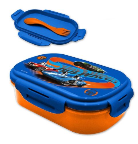 Hot Wheels sandwich box + cutlery set