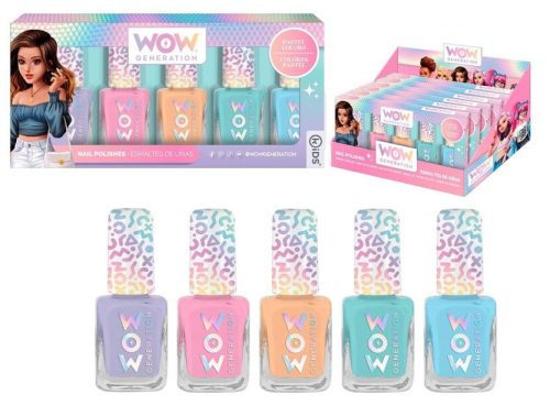 WOW Generation colorful nail polish set 5 pieces