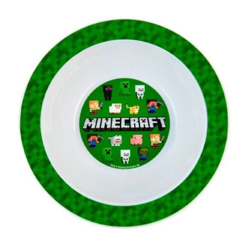 Minecraft Green plastic deep plate