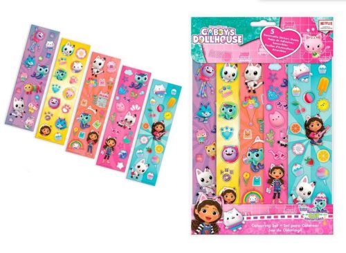 Gabby's Dollhouse sticker set 5 sheets