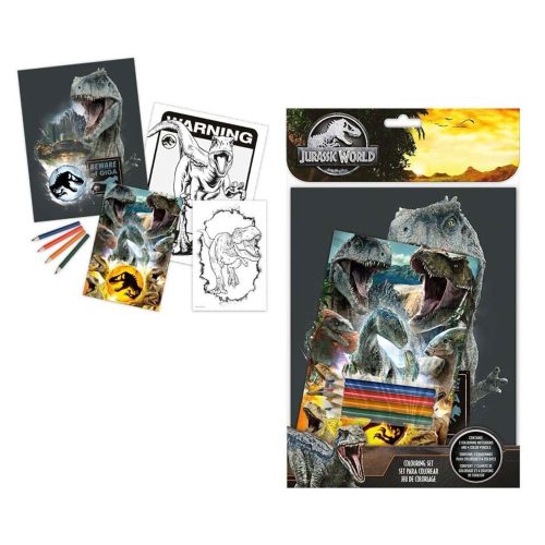 Jurassic World coloring set