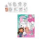 Gabby's Dollhouse Smoothie Land coloring set with stickers