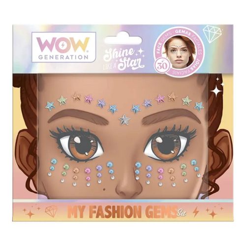 WOW Generation face sticker with self-adhesive rhinestones