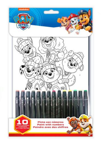 Paw Patrol number coloring book