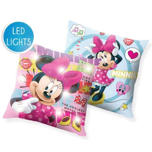 Disney Minnie  LED Light-Up Pillow, Decorative Pillow 40x40 cm