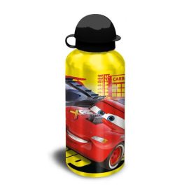 Disney / Pixar Cars Lightning McQueen Steel Water Bottle with Built-In  Straw 