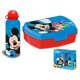 Disney Mickey  Play sandwich box + aluminum flask set