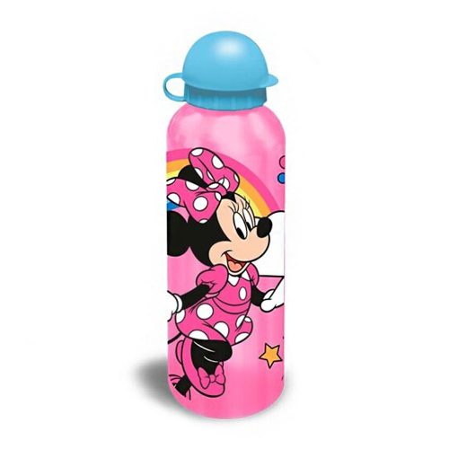 Stor 400Ml Aluminum Minnie Water Bottle Pink