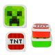 Minecraft TNT mini plastic lunchbox set