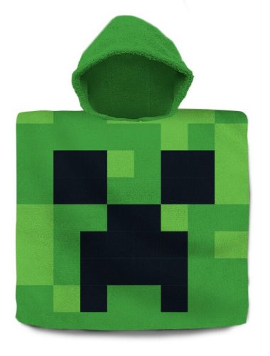 Minecraft Green beach towel poncho 60x120 cm