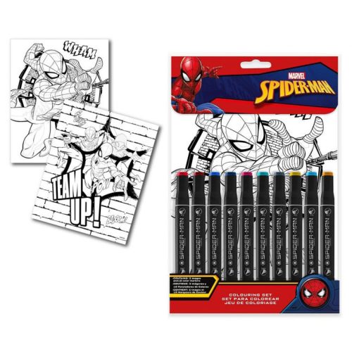 Spiderman Web number coloring book