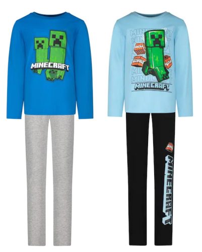 Minecraft children's long pajamas 6-12 years