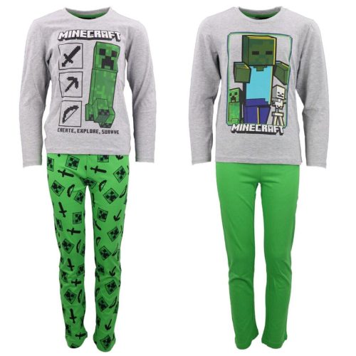 Minecraft Create children's long pajamas 8-12 years