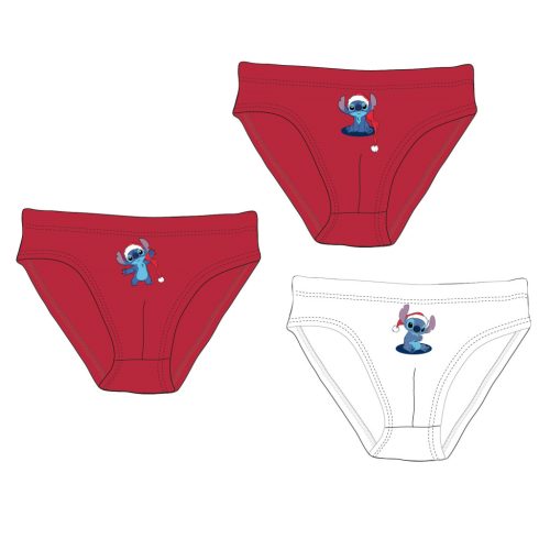 Disney Lilo and Stitch Christmas children's underwear, briefs 3 pieces/package